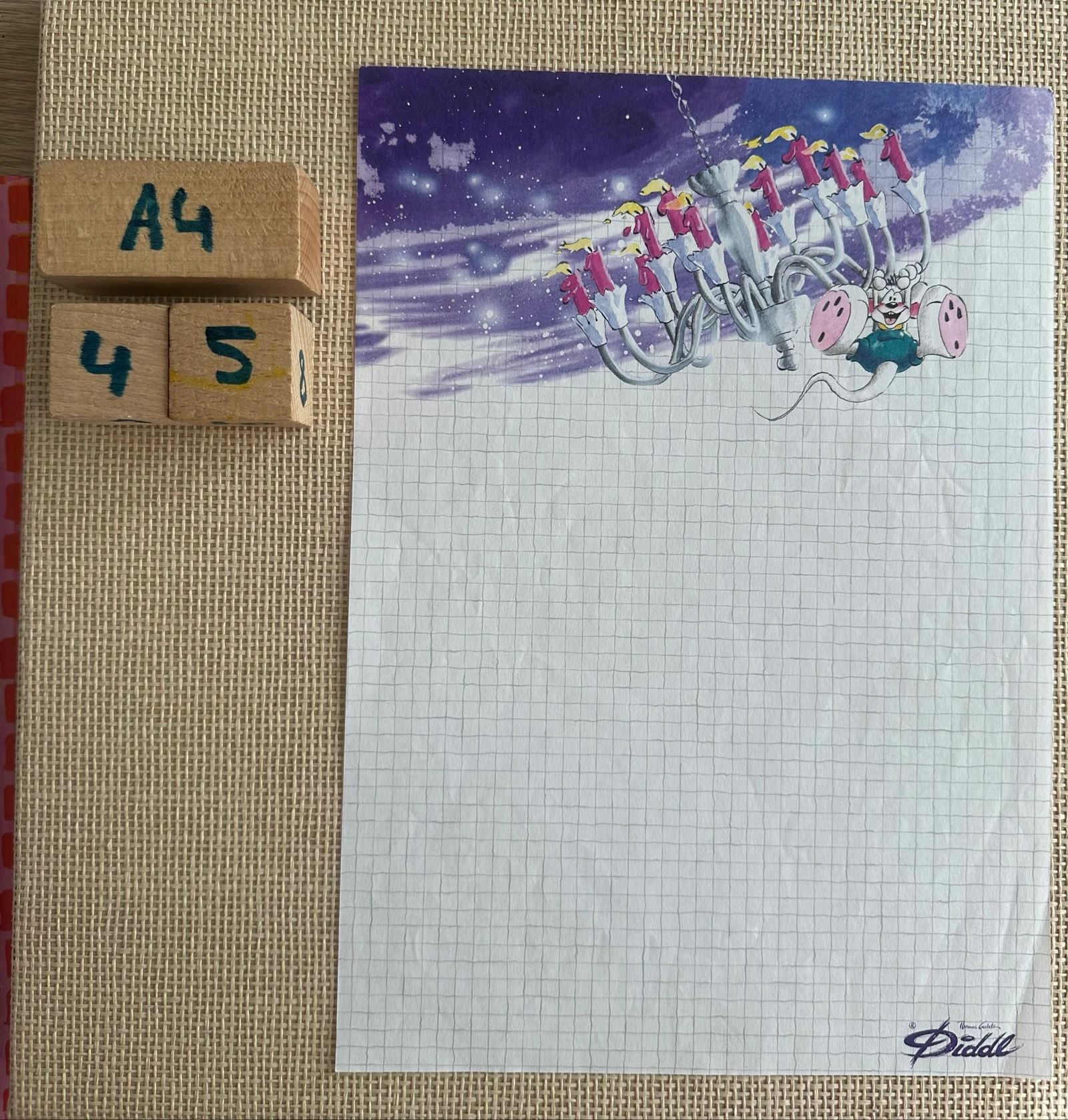 Diddl wit briefpapier A4 nr. 